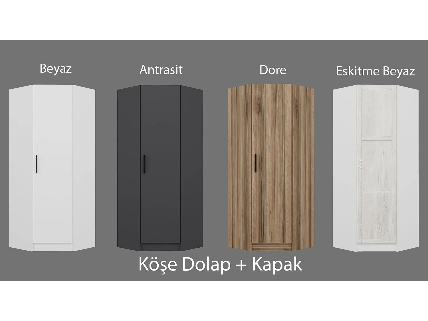 Armario Kale 1-210 antracita 74x210x52 cm