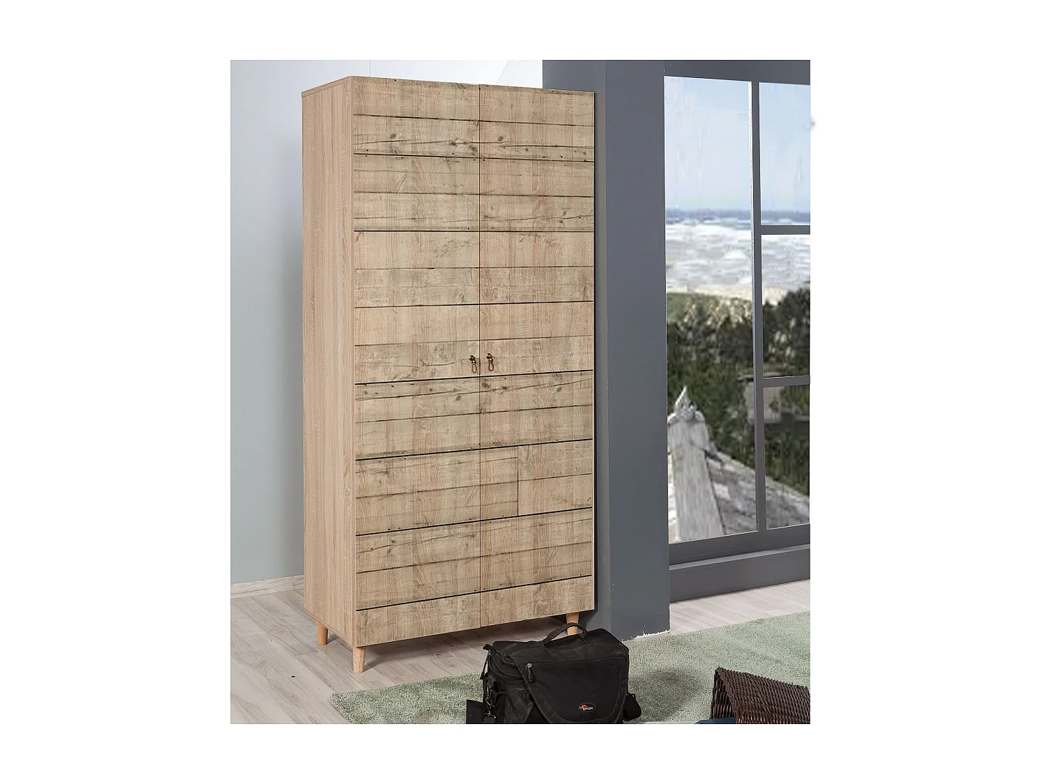 Armario Stil-728 sonoma color roble 150x160x34 cm