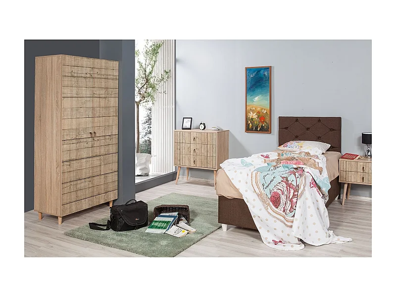 Armario Stil-728 sonoma color roble 150x160x34 cm