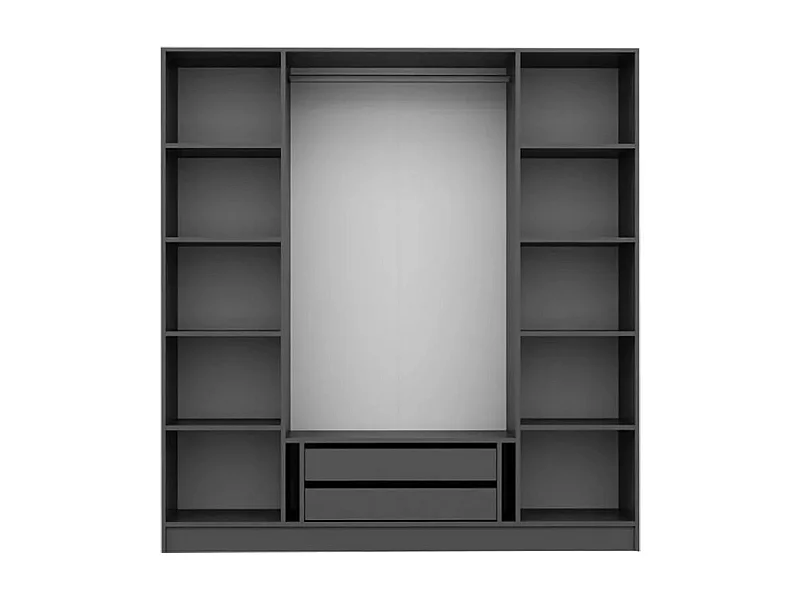 Armario Kale-2295 antracita 180x210 180x210x52 cm