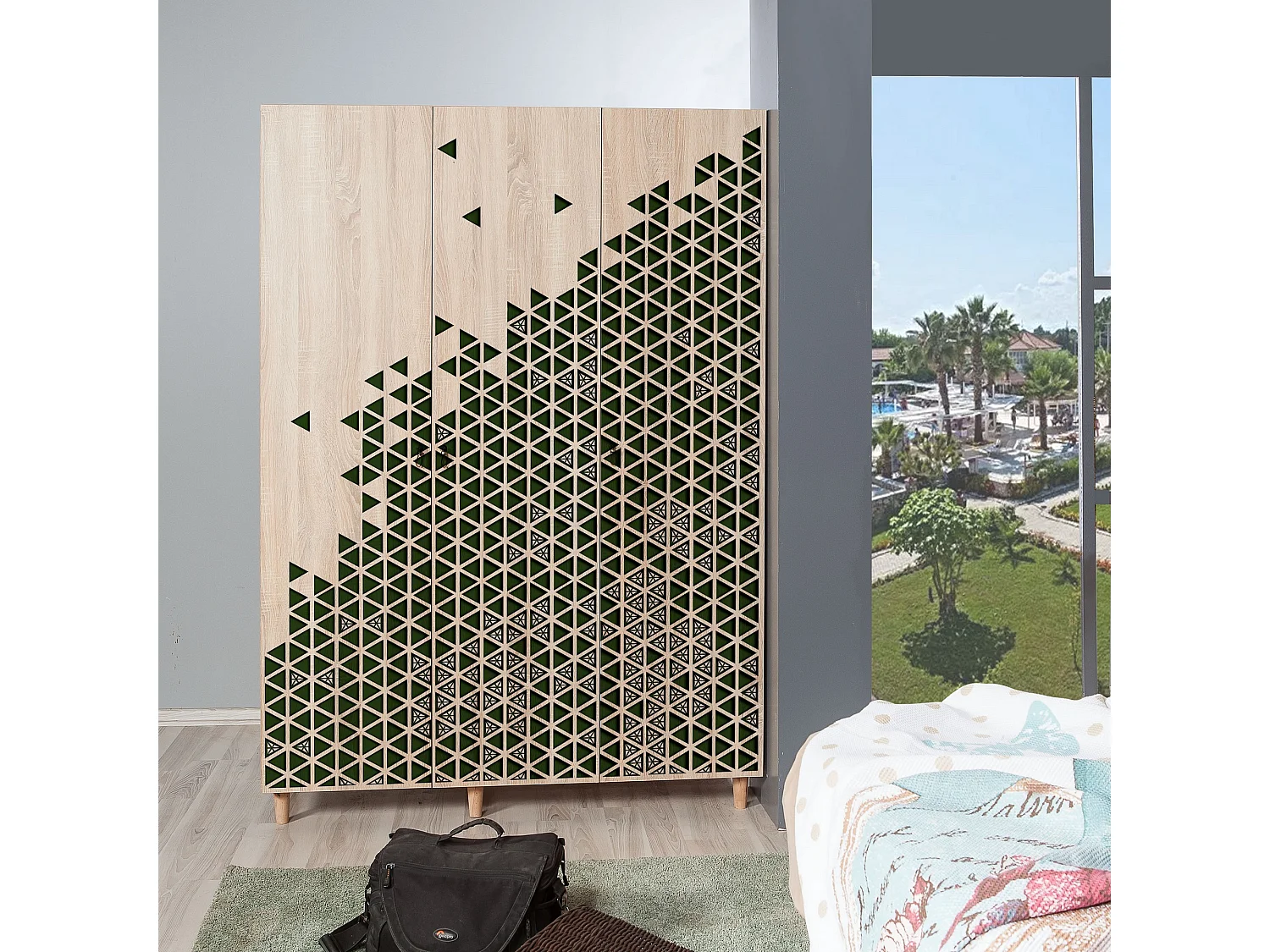 Armario MODE-121 sonoma color roble 135x192x52 cm