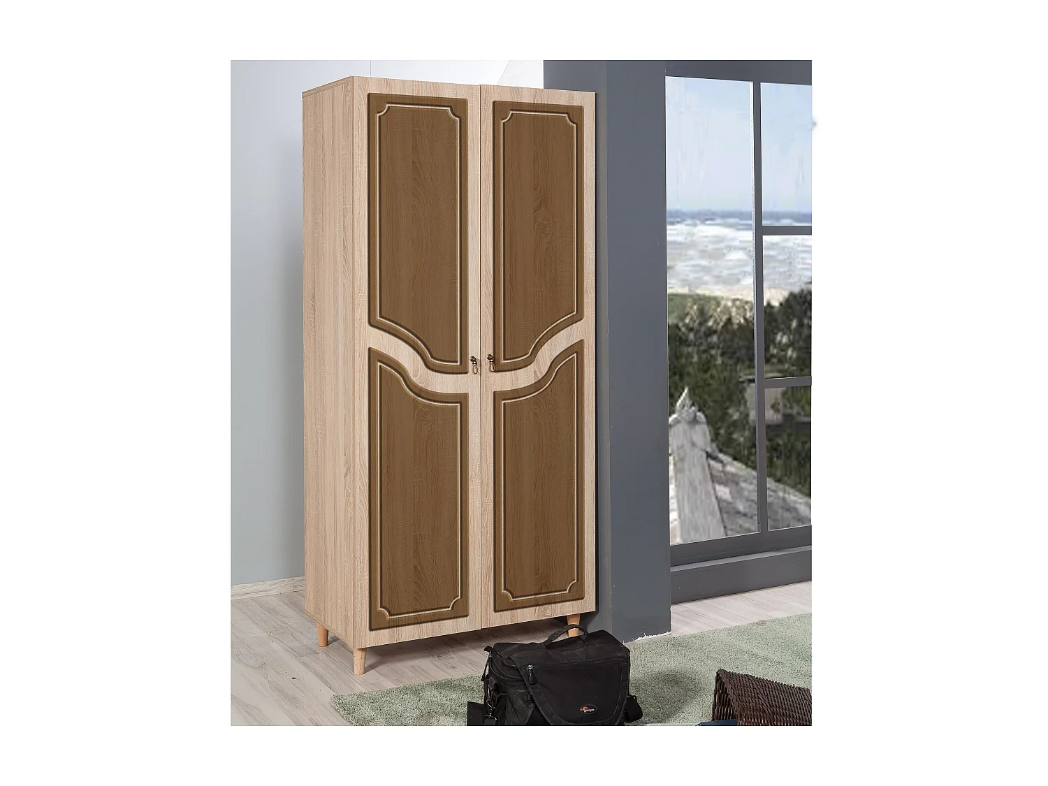 Armario Stil-622 sonoma color roble 90x192x52 cm