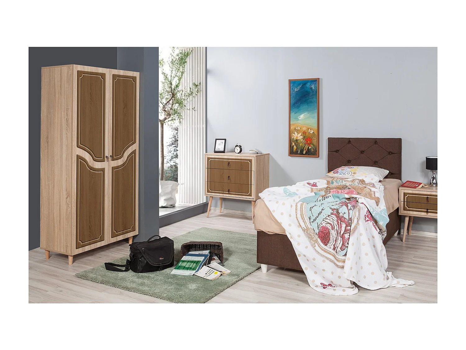 Armario Stil-622 sonoma color roble 90x192x52 cm