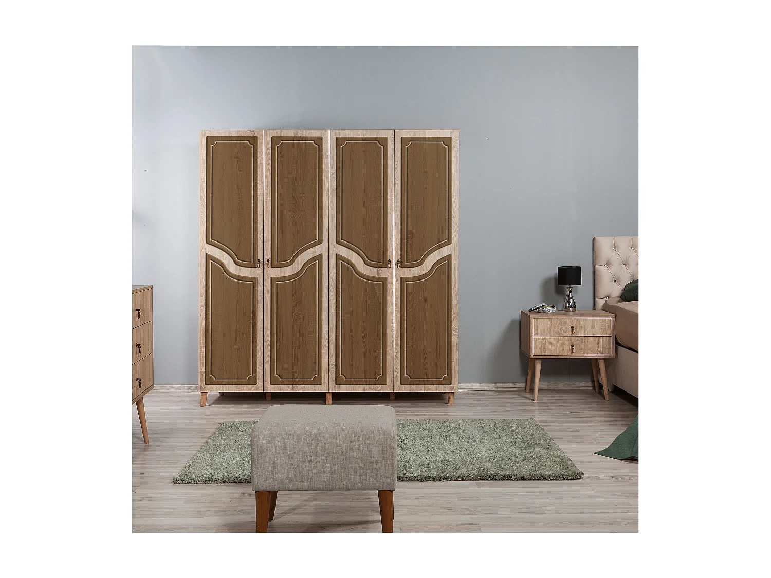 Armario İMAJ-622 sonoma color roble 180x192x52 cm