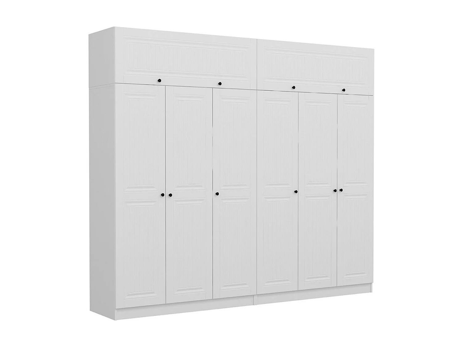 Armario Kale-5139 blanco 270x235x52 cm