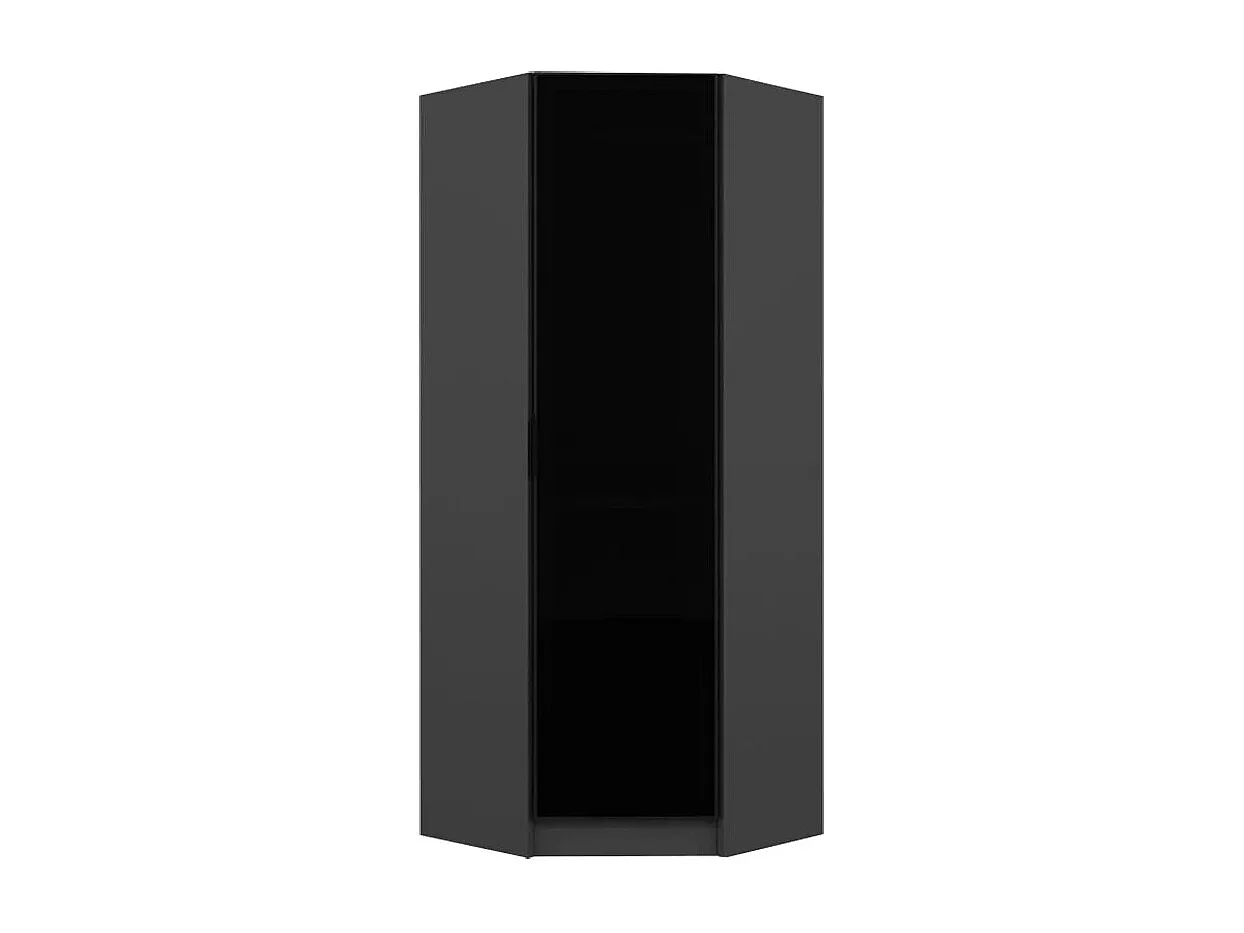 Armario Kale Glass 3-210 gris oscuro 74x210x52 cm