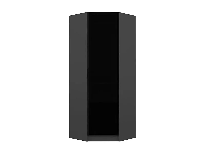 Armario Kale Glass 3-210 gris oscuro 74x210x52 cm