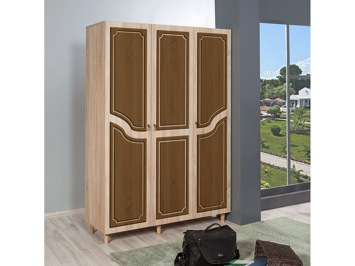 Armario MODE-622 sonoma color roble 135x192x52 cm