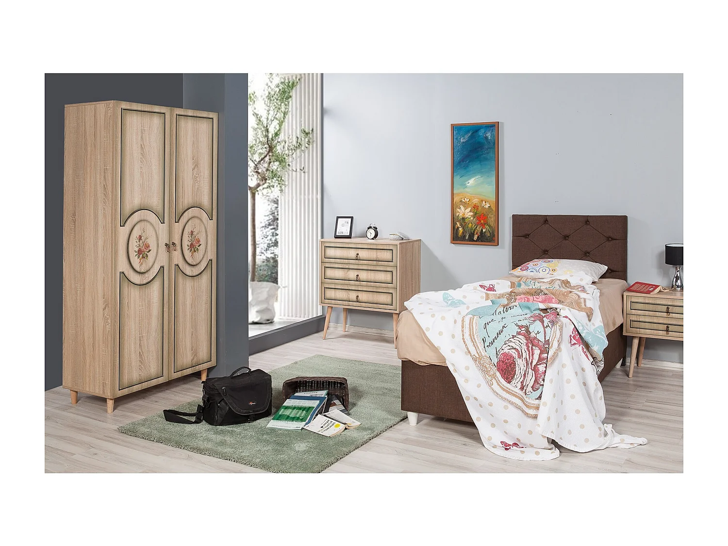 Armario Stil-421 sonoma color roble 90x192x52 cm