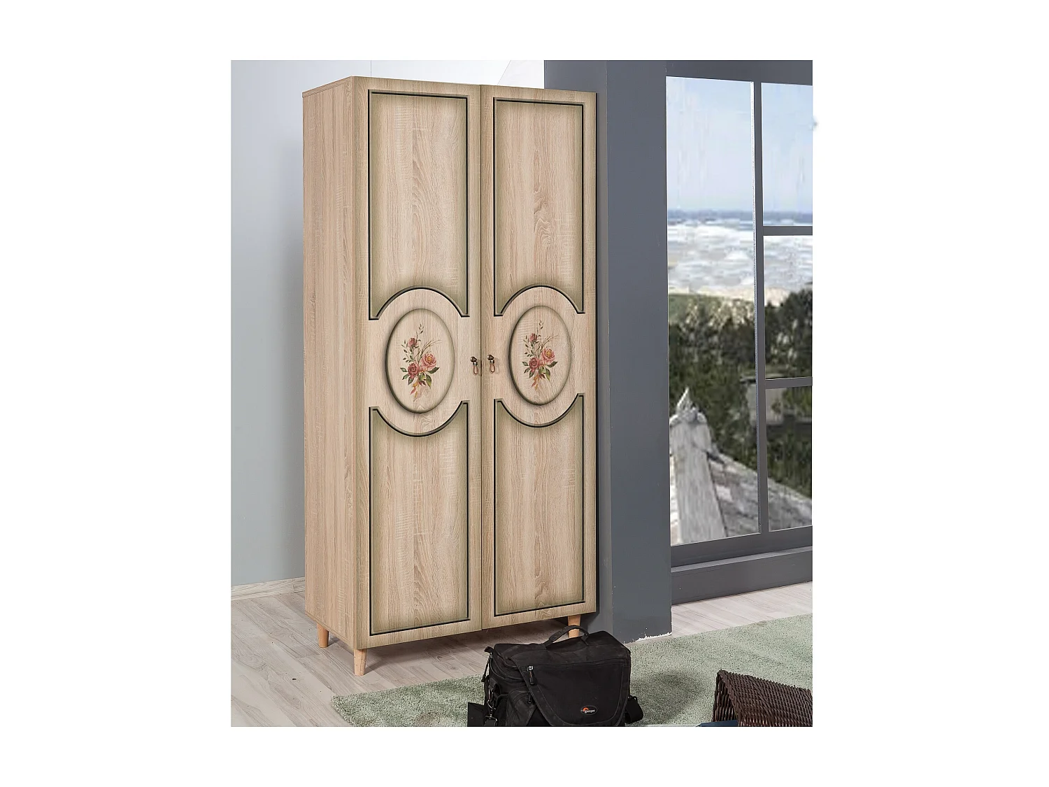 Armario Stil-421 sonoma color roble 90x192x52 cm