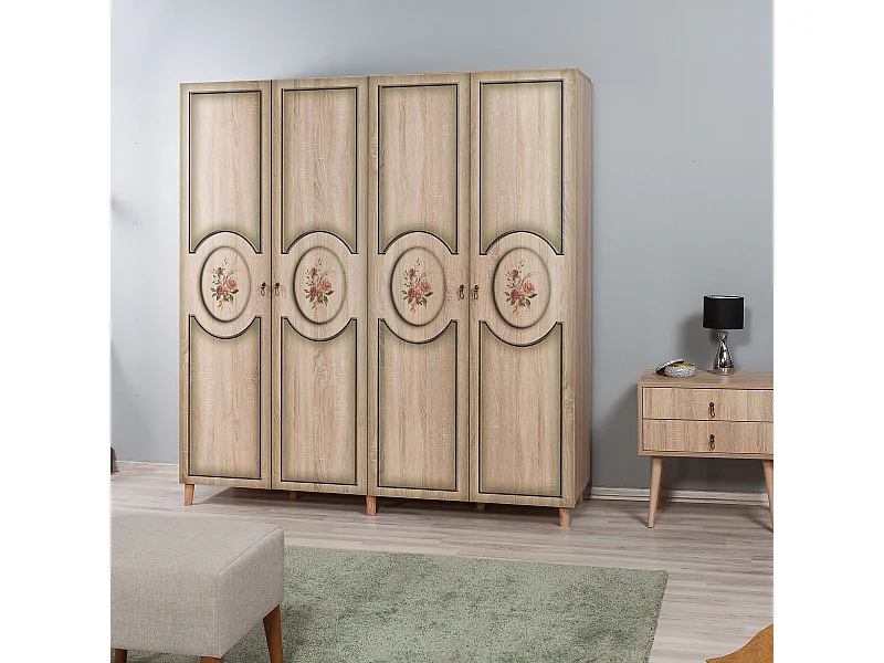 Armario İMAJ-421 sonoma color roble 180x192x52 cm