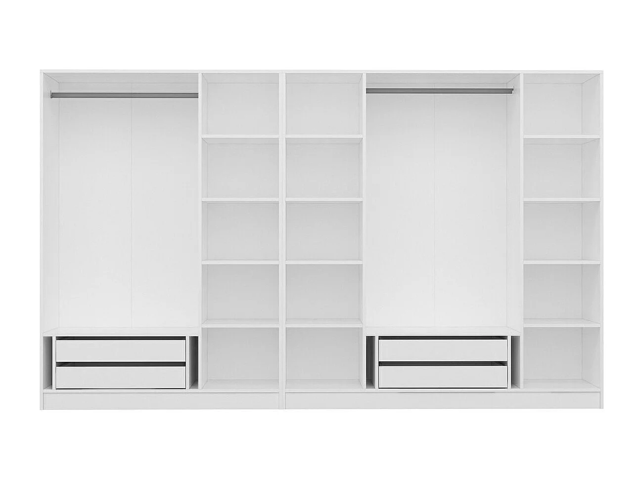 Armario Kale Mebran-4013 blanco 315x190x52 cm