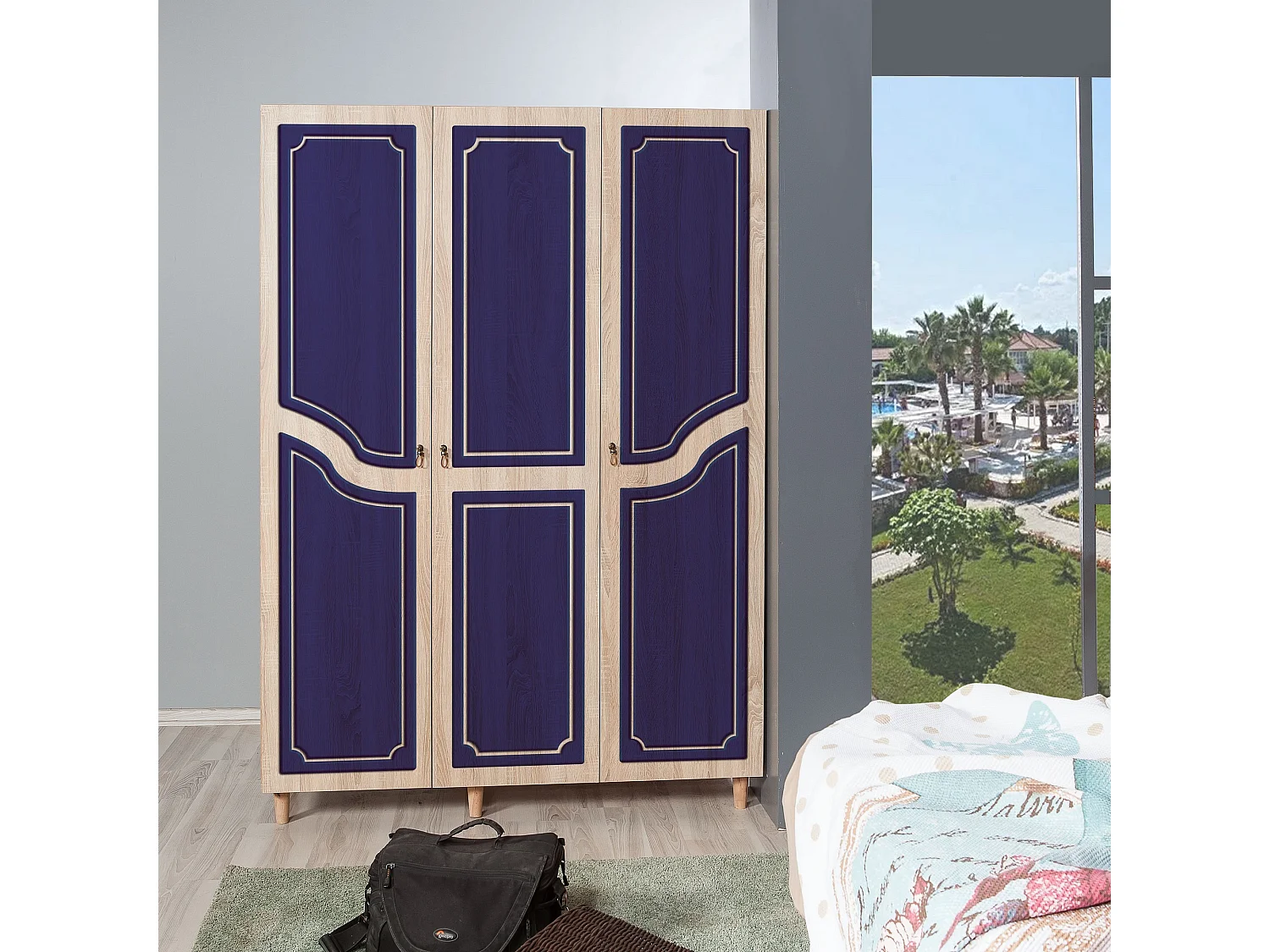 Armario MODE-620 sonoma color roble 135x192x52 cm