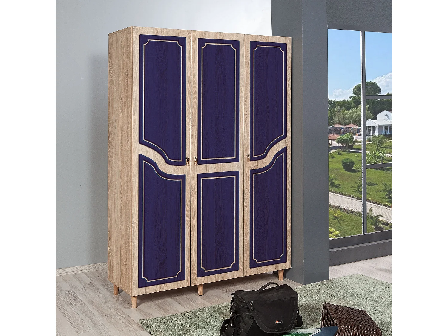 Armario MODE-620 sonoma color roble 135x192x52 cm