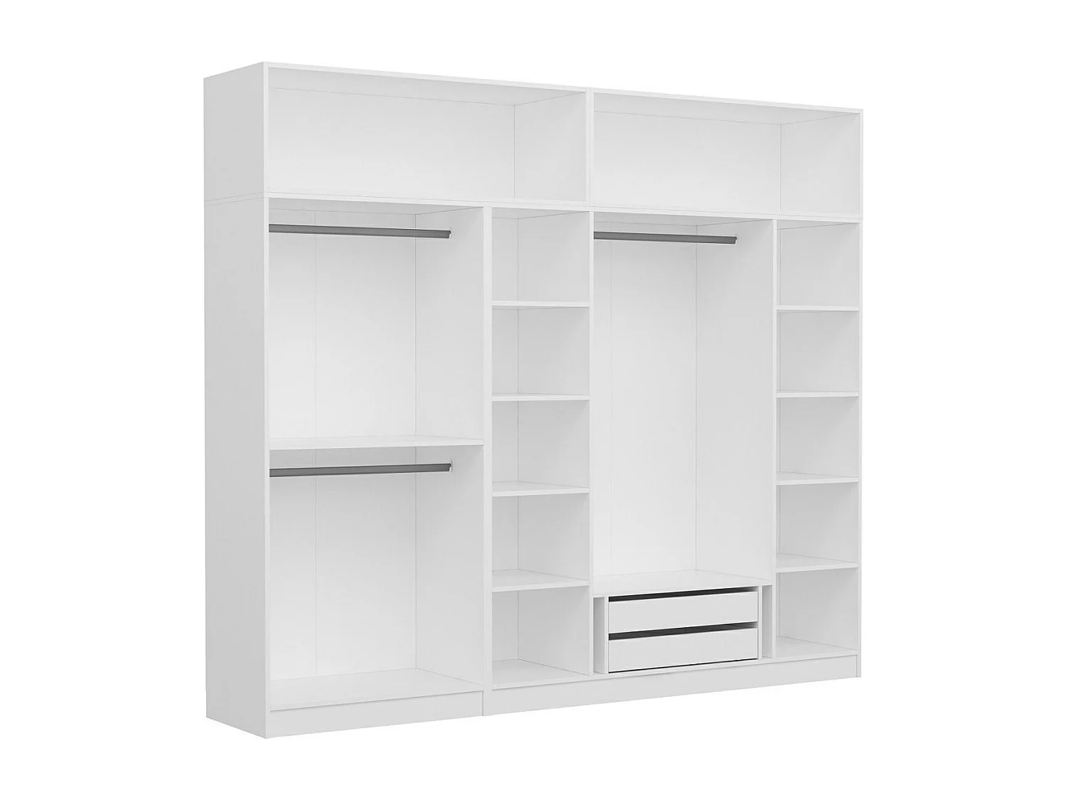 Armario Kale-5229 blanco 270x255x52 cm