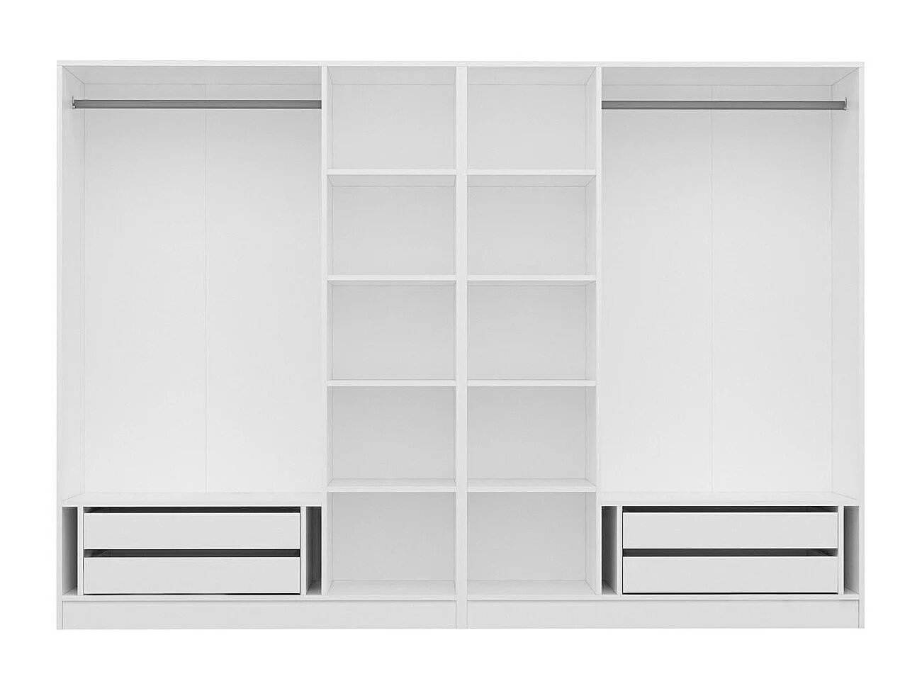 Armario Kale-4775 blanco 270x210x52 cm