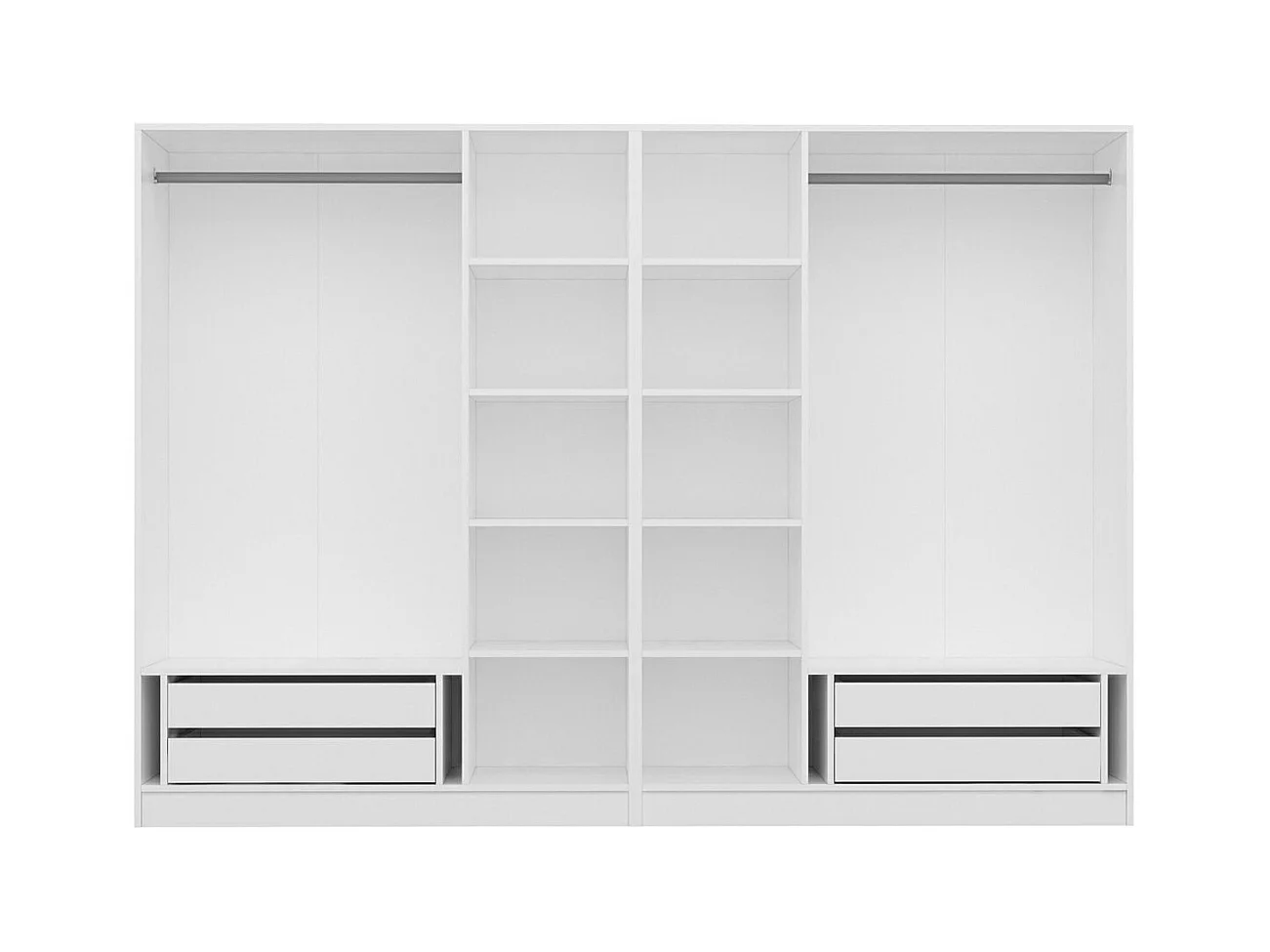 Armario Kale Mebran-4784 blanco 225x210x52 cm