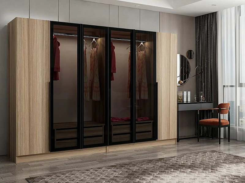 Armario Kale Plus-7821 humo 225x210x52 cm