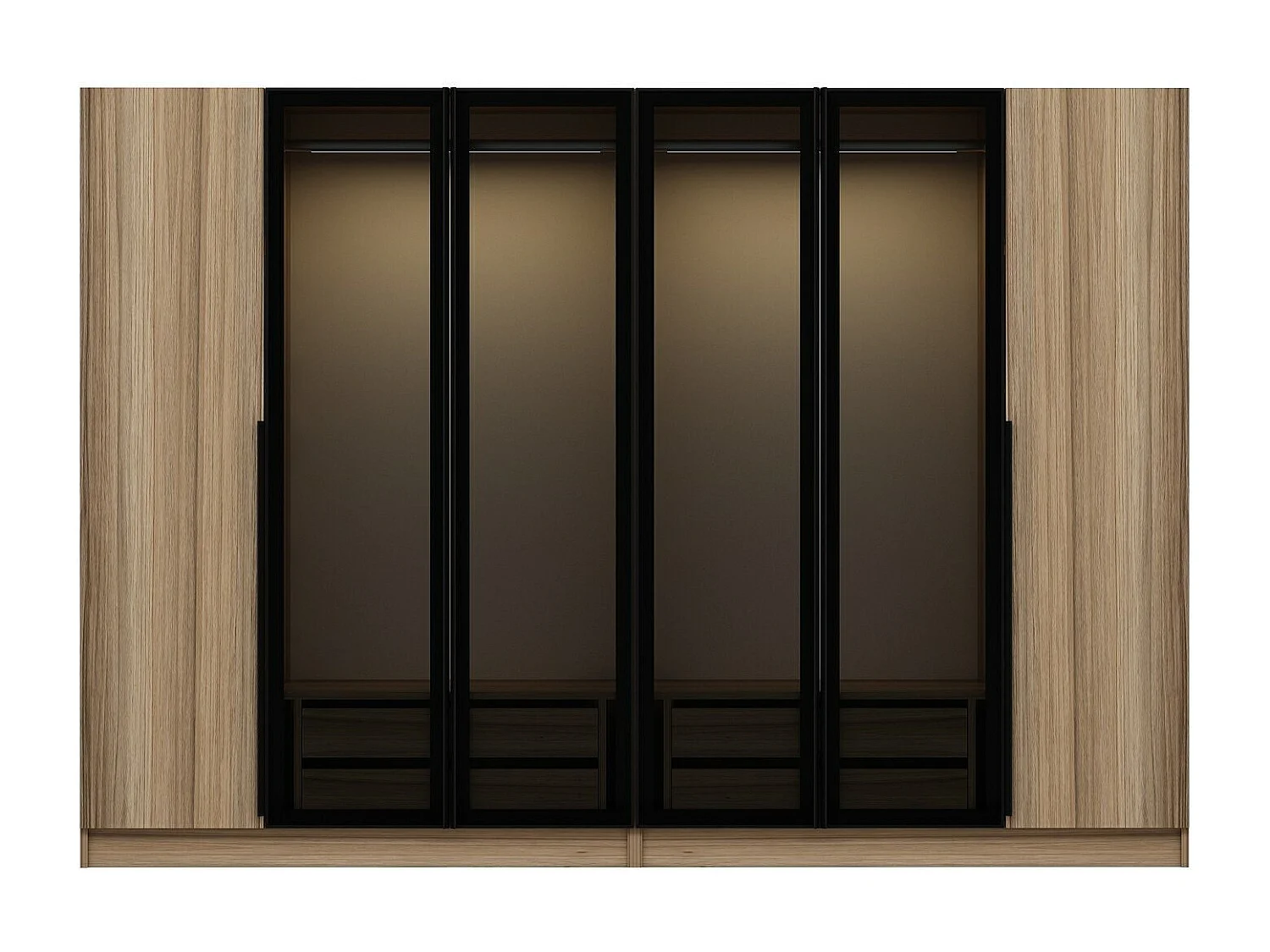 Armario Kale Plus-7821 humo 225x210x52 cm