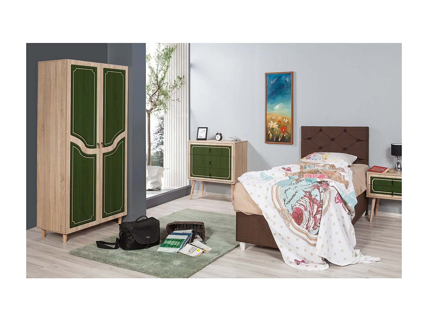 Armario Stil-623 sonoma color roble 90x192x52 cm