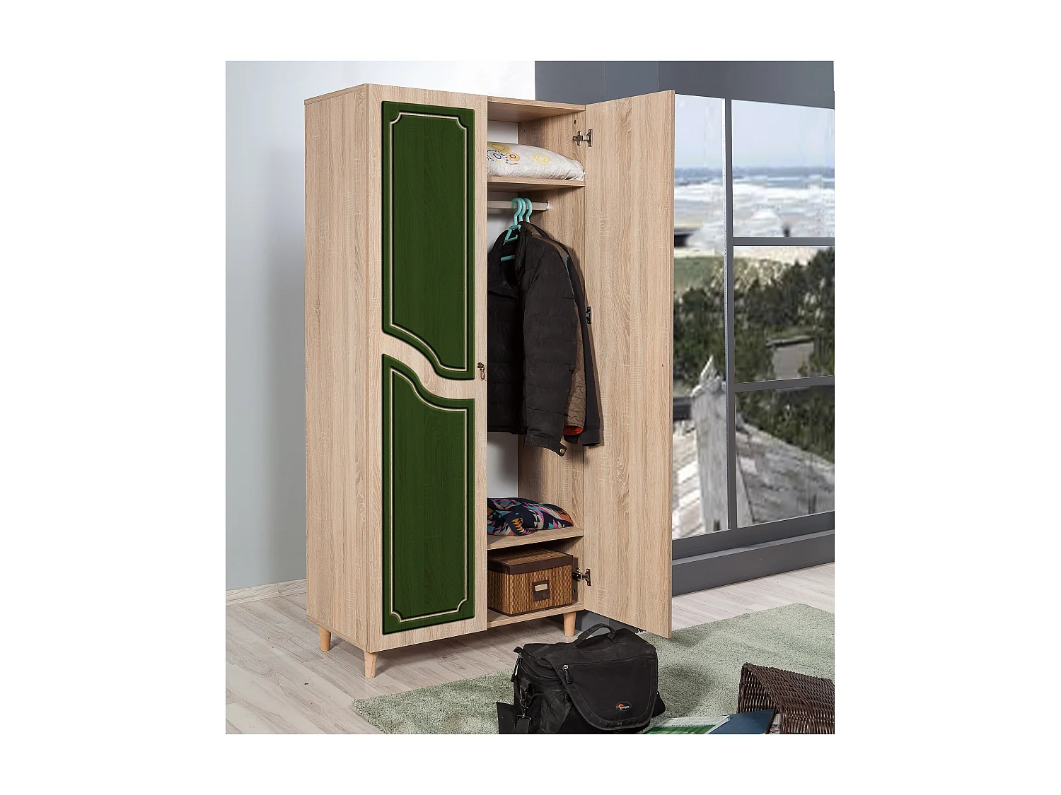 Armario Stil-623 sonoma color roble 90x192x52 cm