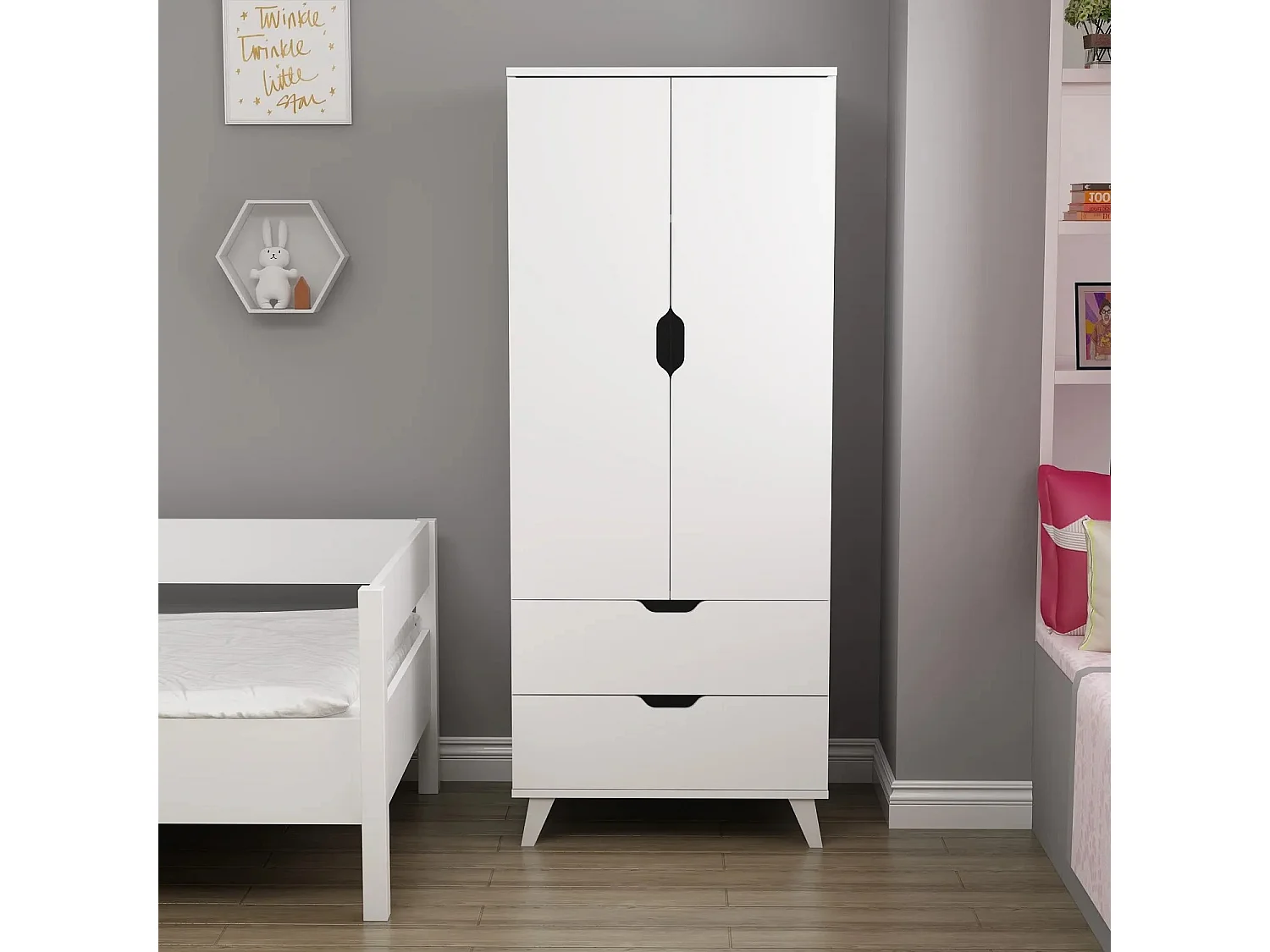 Armario Valencia Blanco 72x176x47 cm