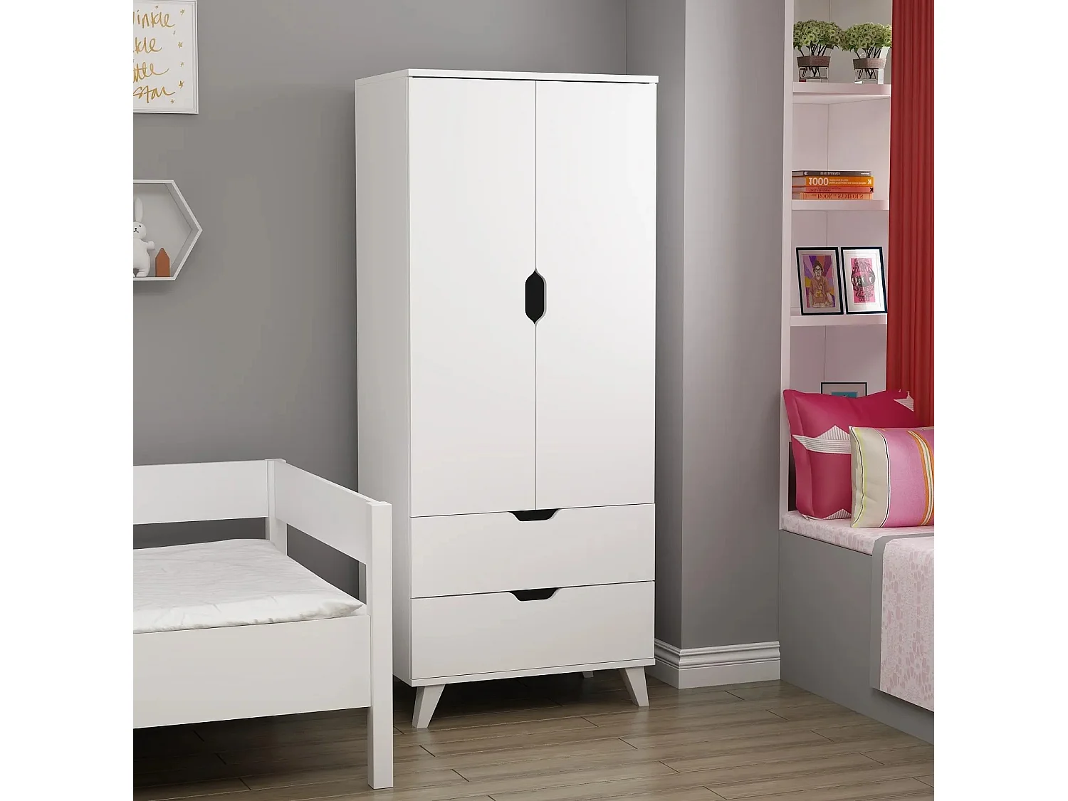 Armario Valencia Blanco 72x176x47 cm