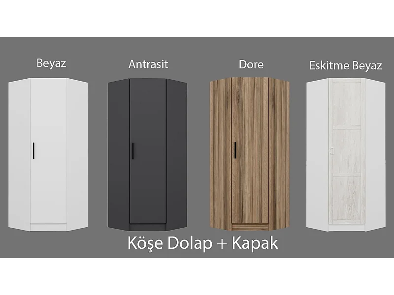 Armario Kale 1-210 blanco 74x210x52 cm