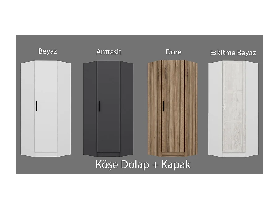 Armario Kale 1-210 blanco 74x210x52 cm