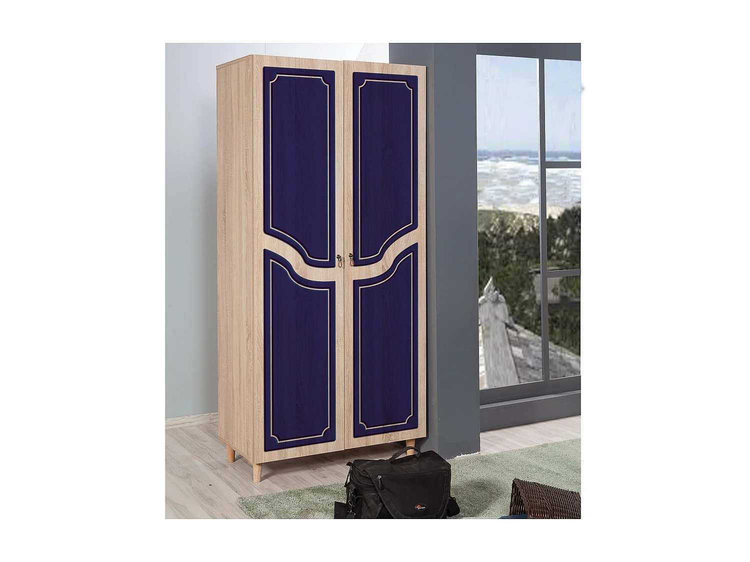 Armario Stil-620 sonoma color roble 90x192x52 cm