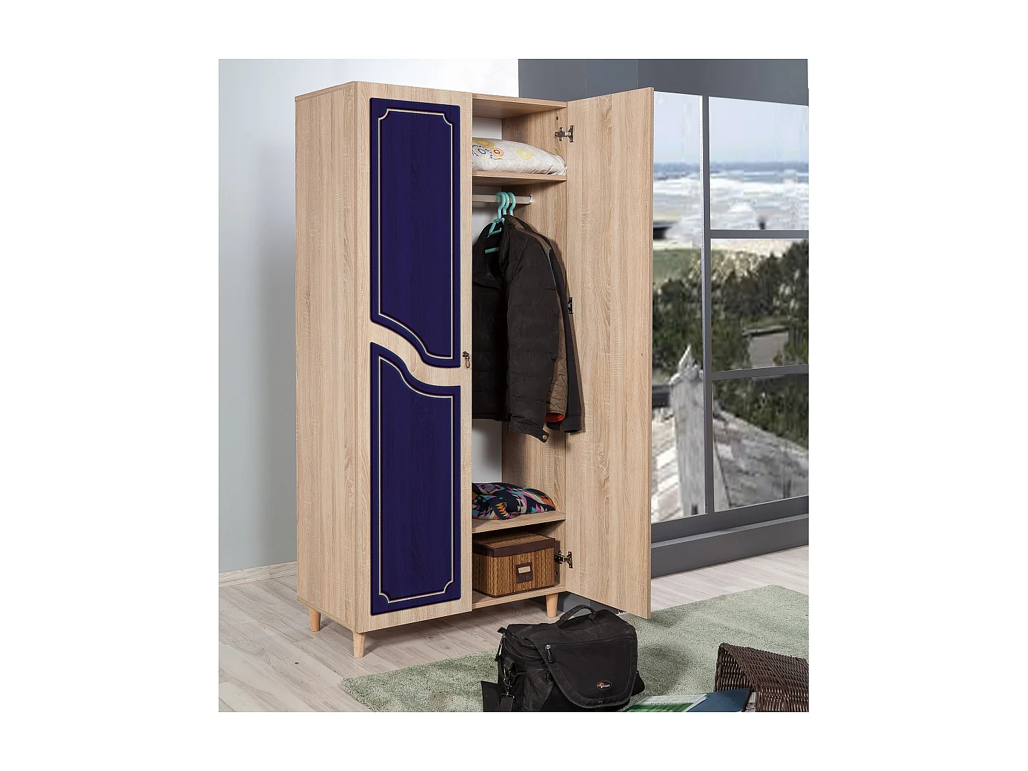 Armario Stil-620 sonoma color roble 90x192x52 cm