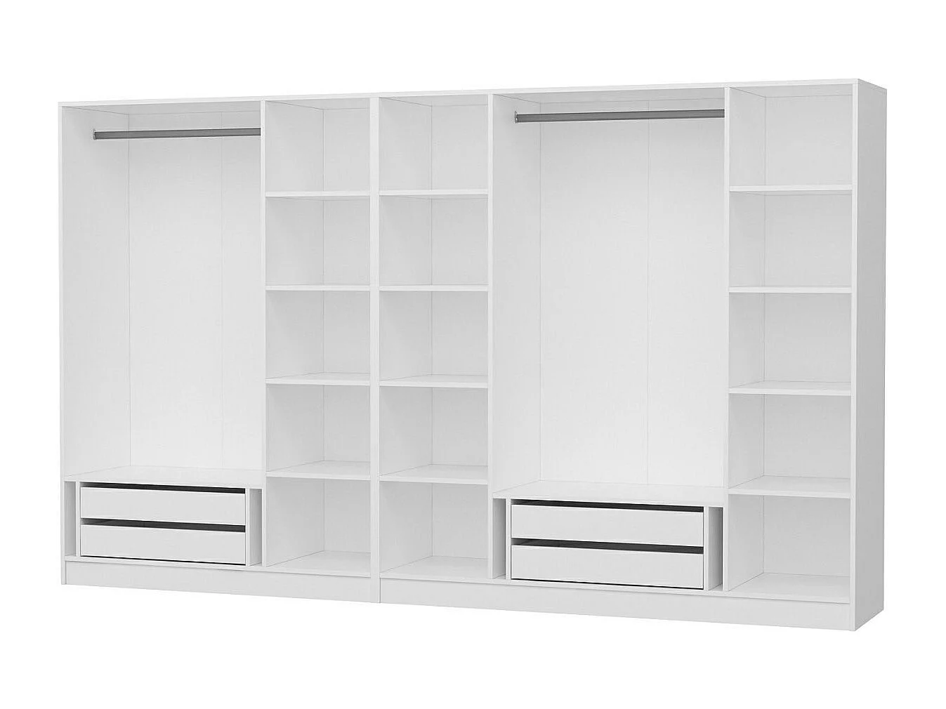 Armario Kale Mebran-4777 blanco 315x210x52 cm