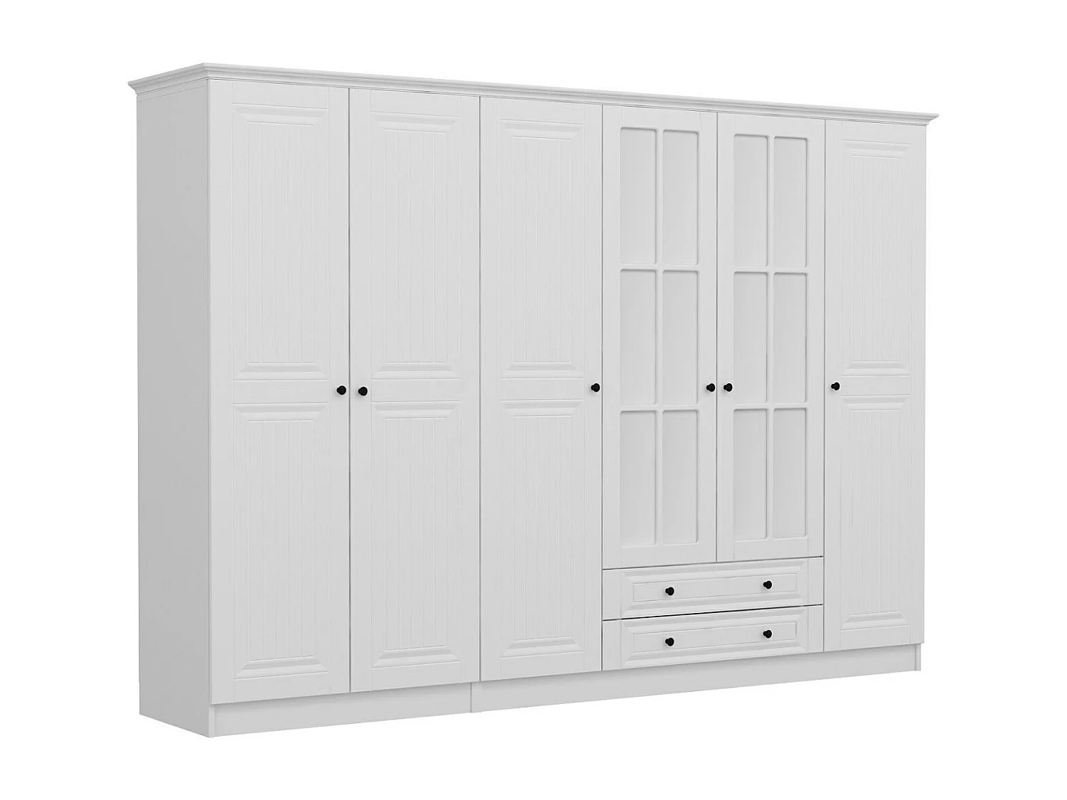 Armario Kale-4783 blanco 270x210x52 cm