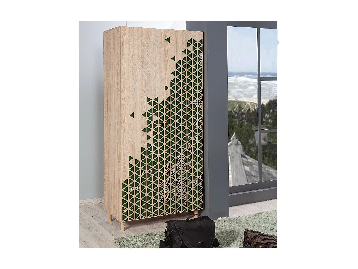 Armario Stil-121 sonoma color roble 90x192x52 cm