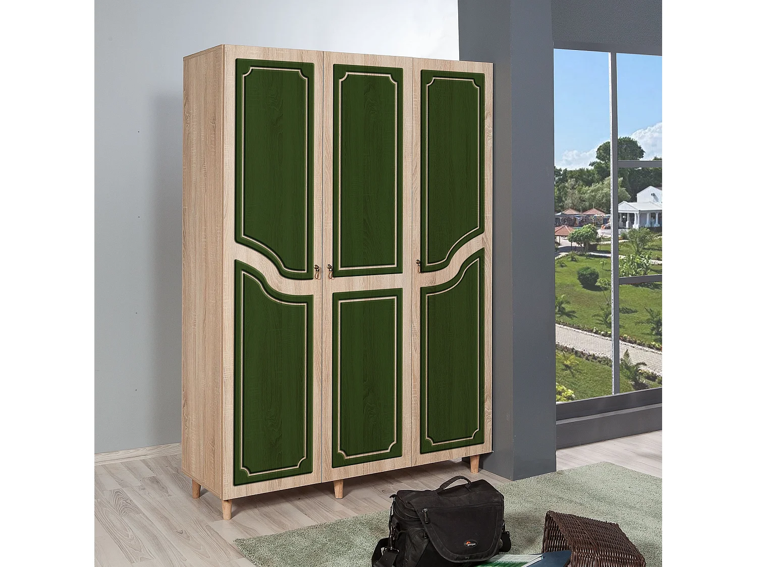 Armario MODE-623 sonoma color roble 135x192x52 cm