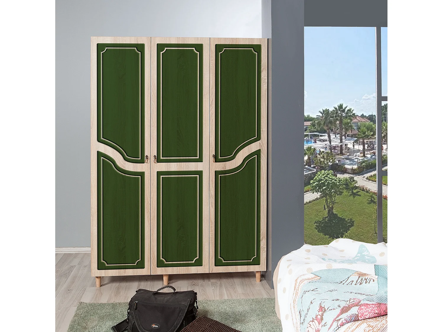 Armario MODE-623 sonoma color roble 135x192x52 cm