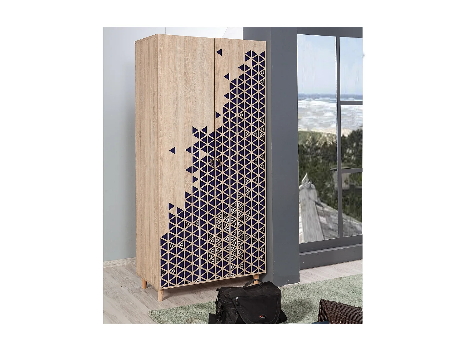 Armario Stil-123 sonoma color roble 90x192x52 cm