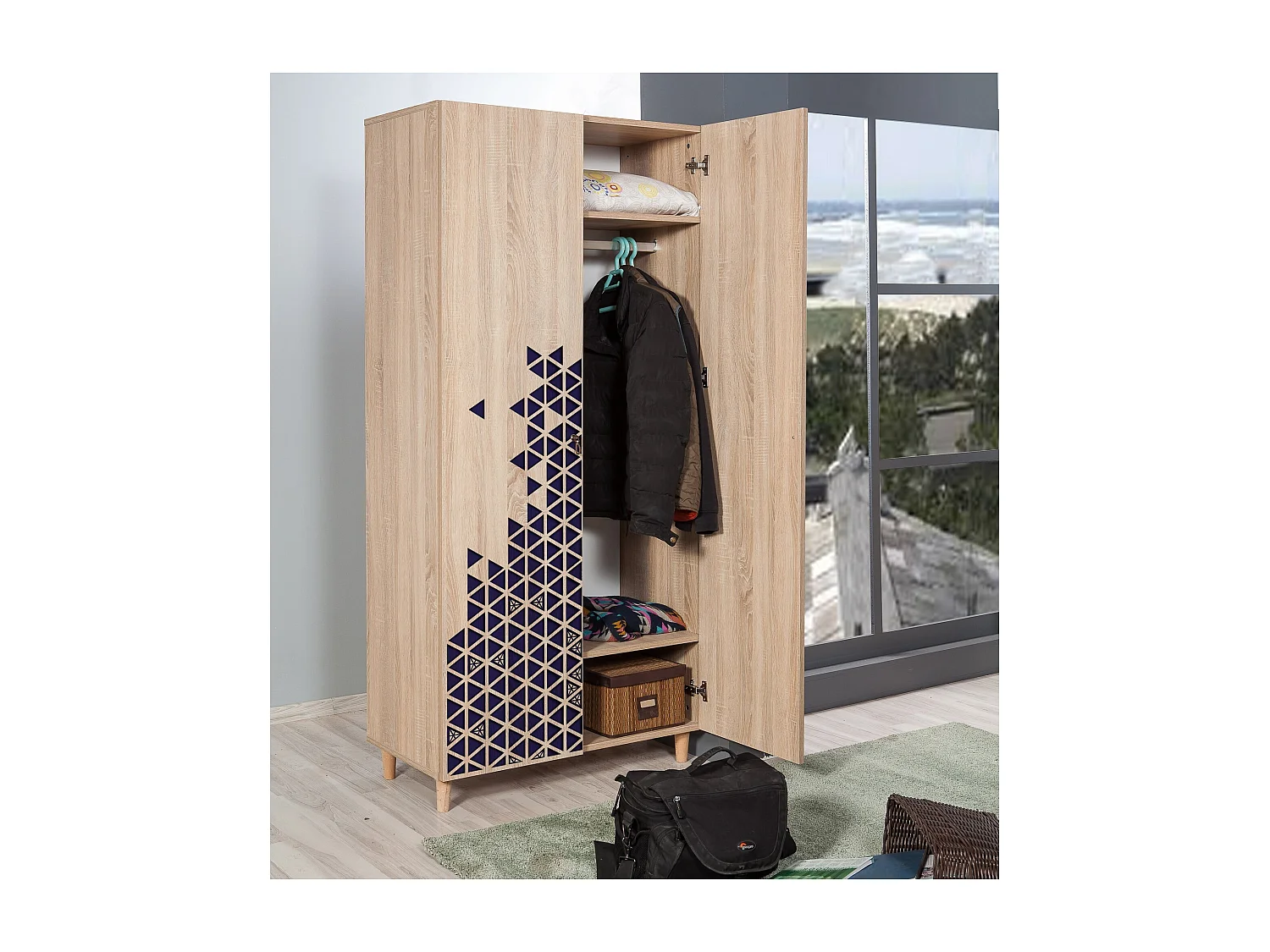 Armario Stil-123 sonoma color roble 90x192x52 cm