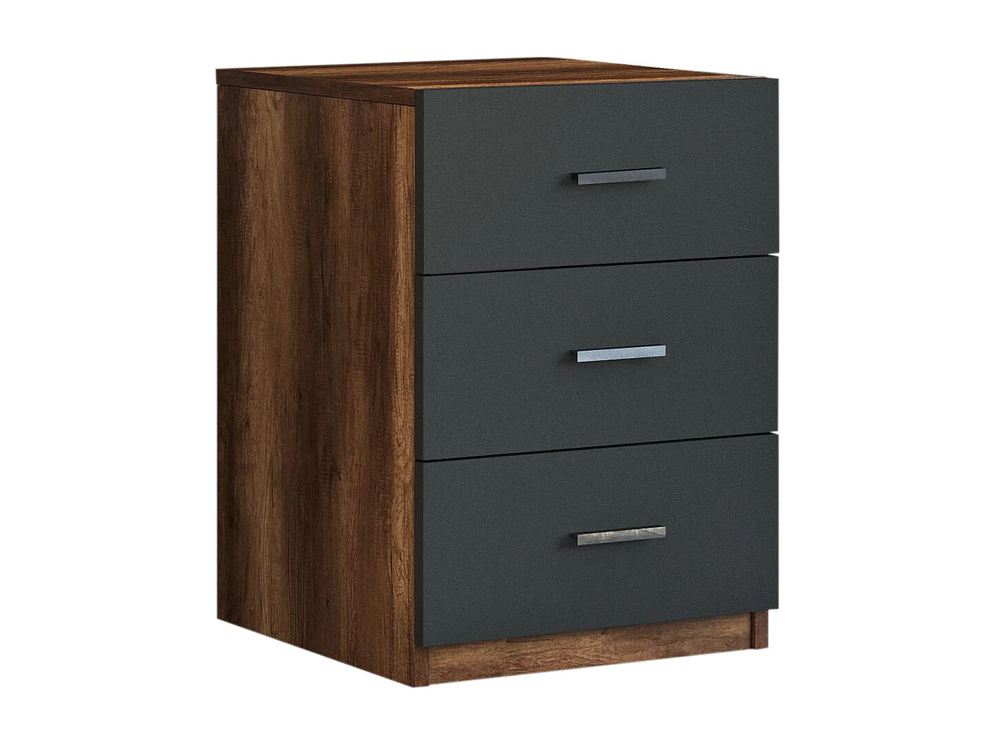 Cajonera Vario C antracita color nogal 44.5x46.6x61.8 cm