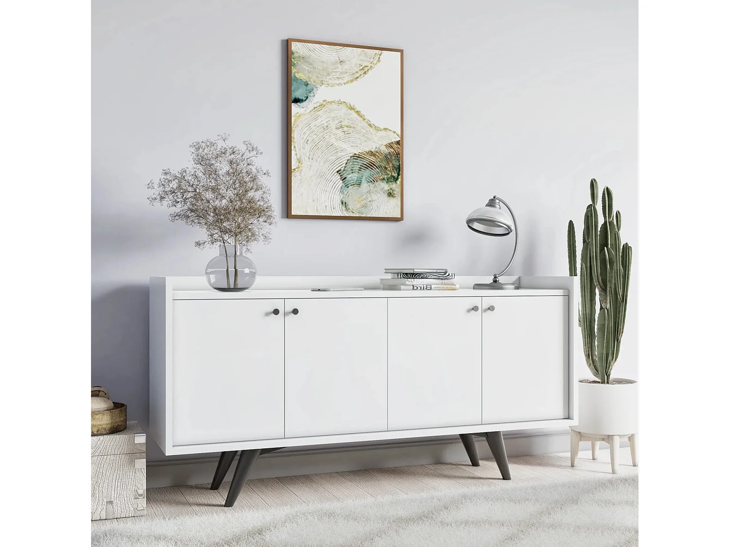 Aparador Bergen Blanco 150x40x75 cm