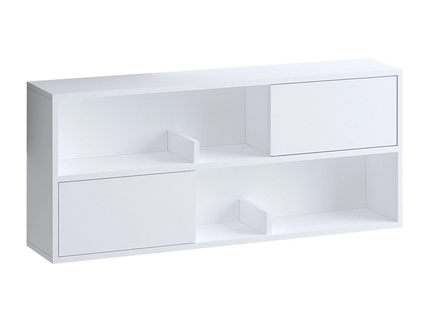 Aparador – 120 cm x 50 cm x 22 cm – Branco – Painéis de partículas revestidos em melamina