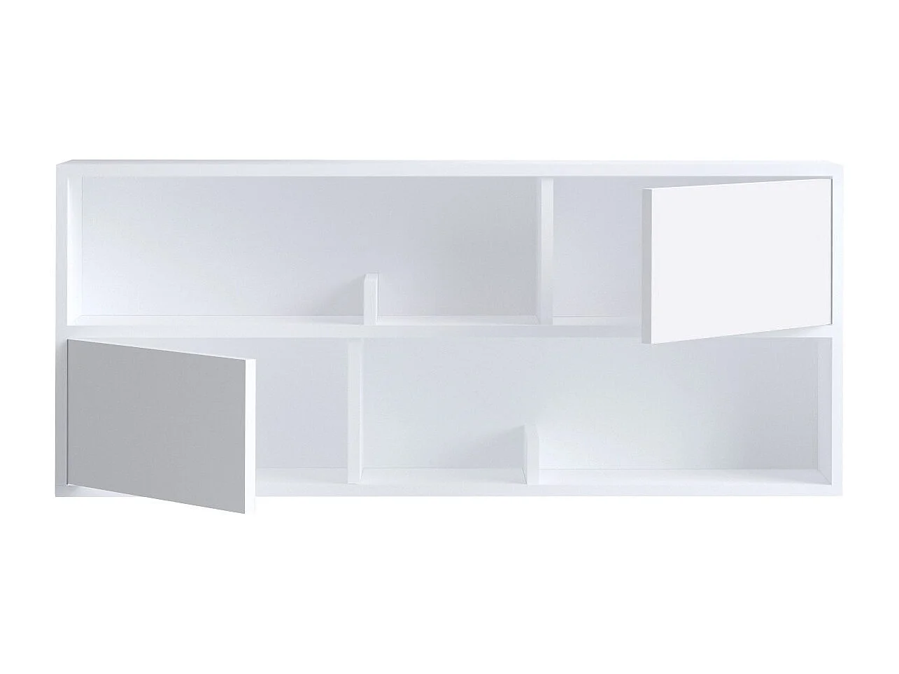 Aparador – 120 cm x 50 cm x 22 cm – Branco – Painéis de partículas revestidos em melamina