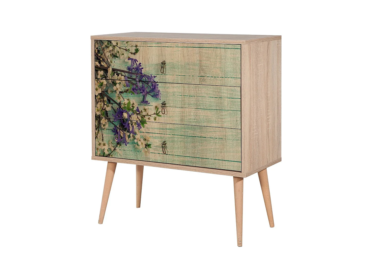 Cómoda Trio-727 sonoma color roble 80x40x90 cm