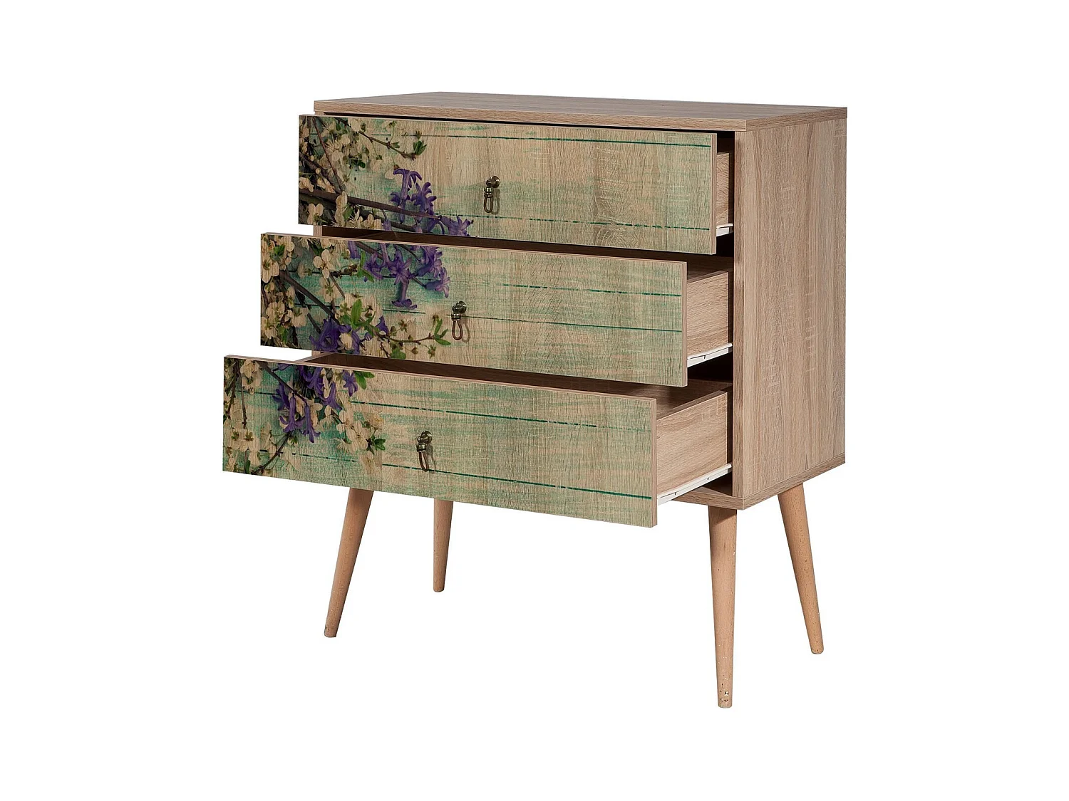 Cómoda Trio-727 sonoma color roble 80x40x90 cm