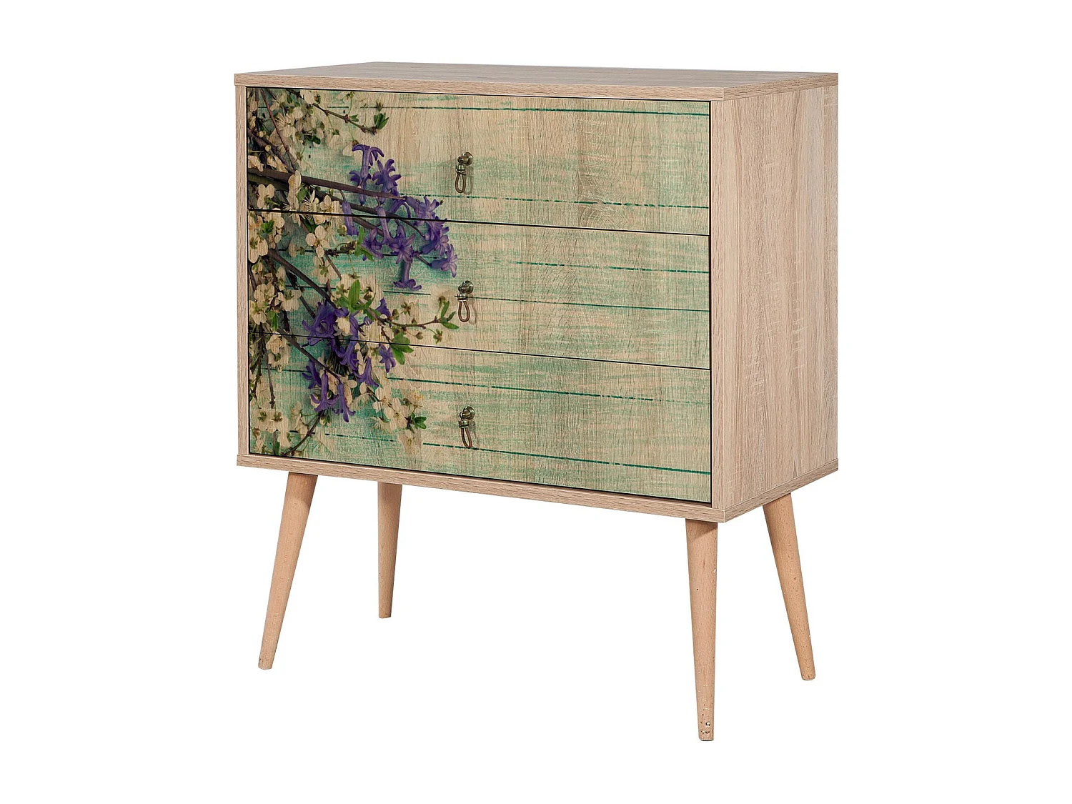 Cómoda Trio-727 sonoma color roble 80x40x90 cm