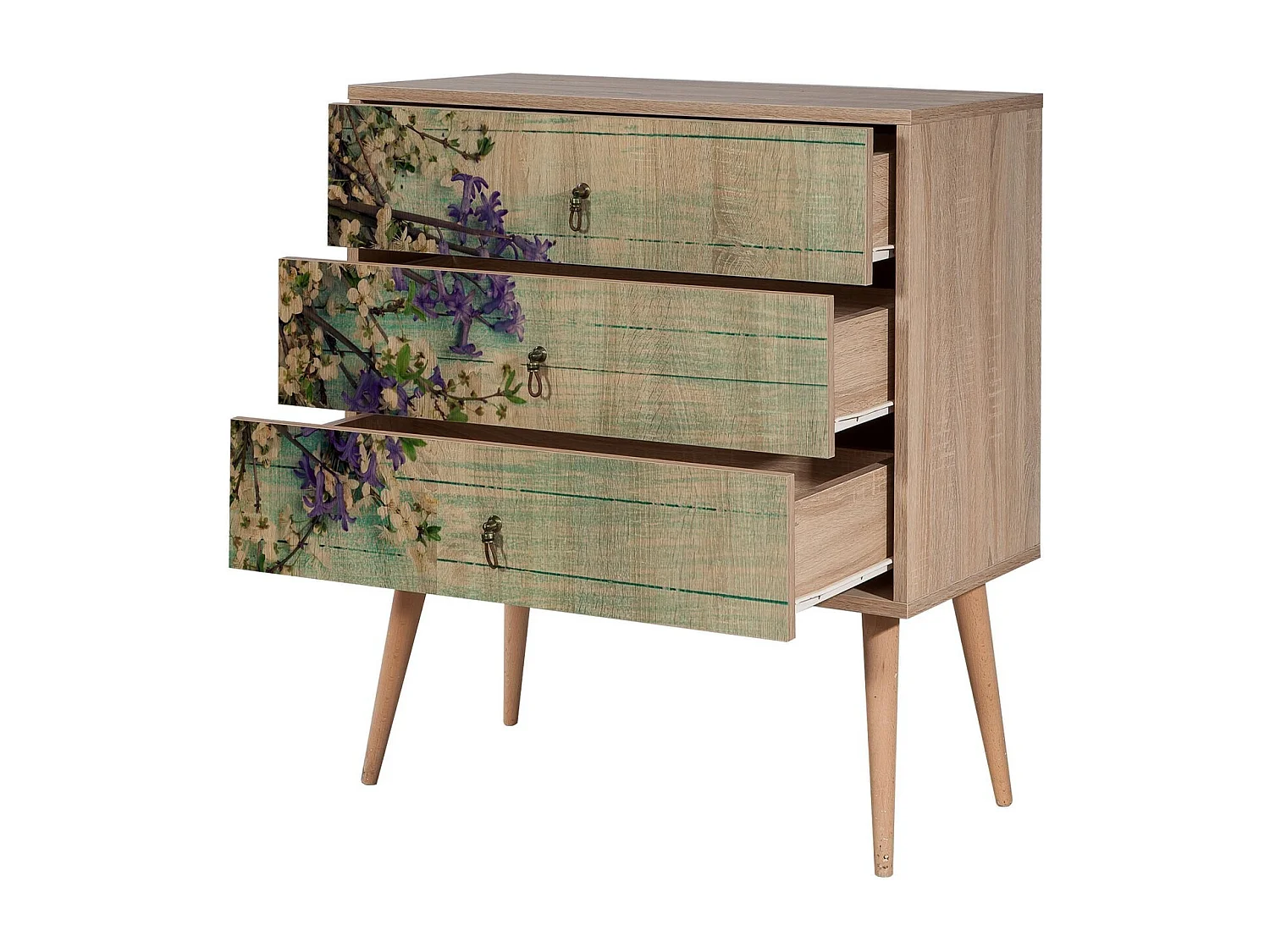 Cómoda Trio-727 sonoma color roble 80x40x90 cm