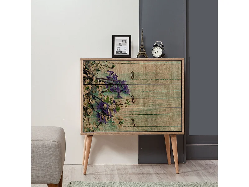 Cómoda Trio-727 sonoma color roble 80x40x90 cm