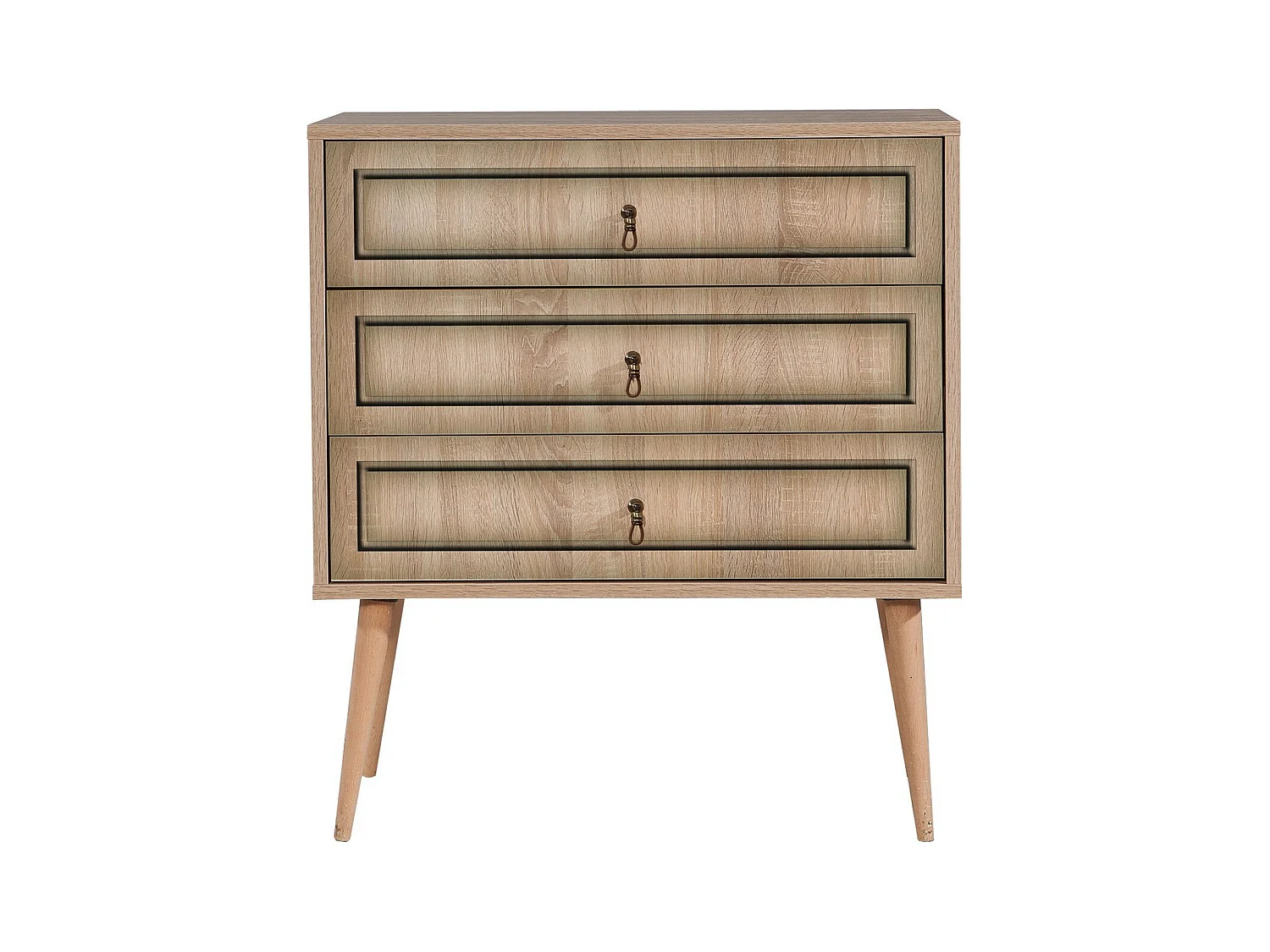 Cómoda Trio-421 sonoma color roble 80x40x90 cm