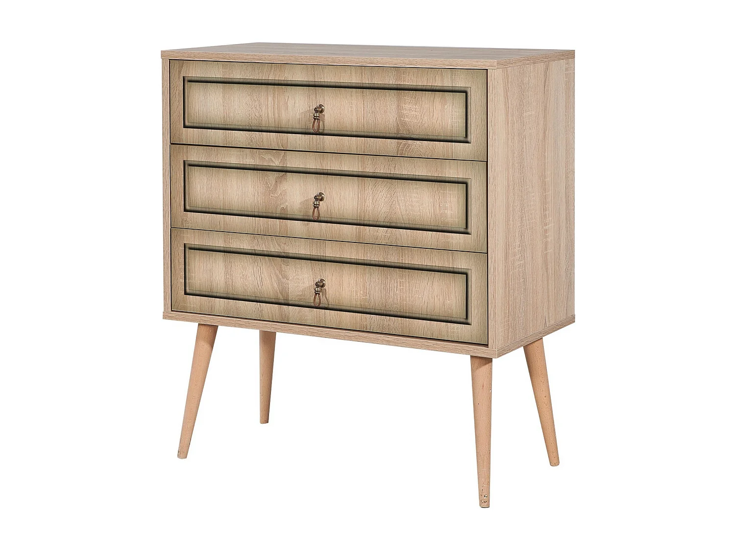 Cómoda Trio-421 sonoma color roble 80x40x90 cm