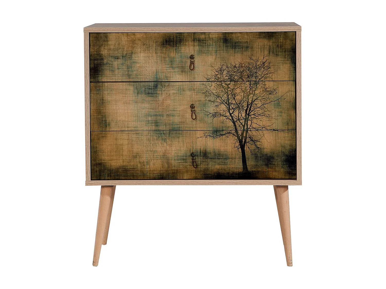 Cómoda Trio-729 sonoma color roble 80x40x90 cm